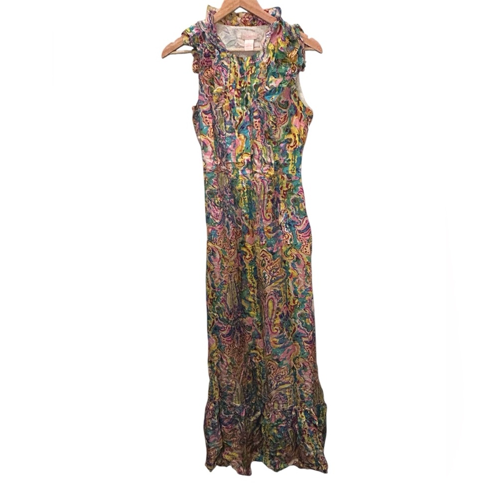 Collette By Collette Dinnigan  “Monet' Garden” Silk Dress